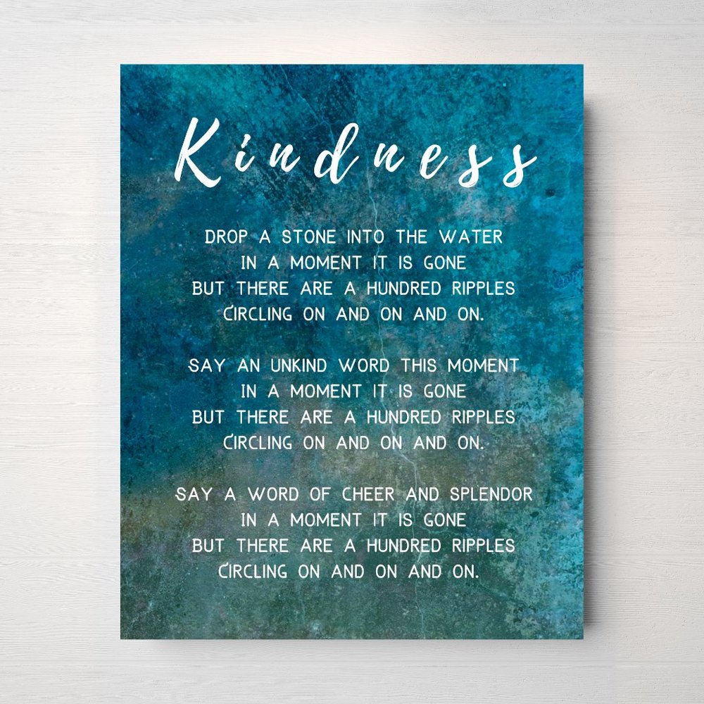 Kindness Poem - 8x10